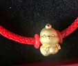 周大福 龍年十二生肖掌中寶足金黃金吊墜轉(zhuǎn)運(yùn)珠 萌萌雞 EOR684  曬單實(shí)拍圖