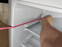 長城（GREAT WALL FRIDGE）家用迷你小冰箱小型冷凍冷藏保鮮宿舍出租房辦公室節(jié)能省電雙開門電冰箱 銀色108L【一級能效 全國聯(lián)?！?曬單實拍圖