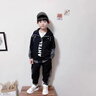 G.DUCKKIDS童裝男童春裝套裝新款漸變兒童服裝男孩外套褲子帥氣大童衣服春秋 白云蘭 120 建議身高110-120cm年齡6-7 曬單實(shí)拍圖