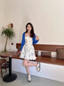 ZUOSAISI品牌德訓(xùn)鞋女厚底內(nèi)增高拼色休閑鞋女2025秋季新品女鞋百搭鞋子女 米黑 35 曬單實(shí)拍圖