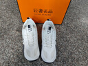 AJKP品牌男鞋子2025夏季新款透氣網(wǎng)面運動(dòng)鞋休閑小白鞋男士跑步老爹鞋 白灰 （透氣網(wǎng)面） 42 運動(dòng)鞋碼 曬單實(shí)拍圖