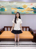 G.DUCKKIDS小黃鴨童裝女童裙子夏季新款兒童百褶裙中大童小學(xué)生校服裙半身群 【黑色】百褶裙-內(nèi)搭安全褲 110 【建議4-5歲】 曬單實(shí)拍圖