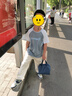 茵曼（INMAN）男童運(yùn)動褲25年秋新款兒童寬松休閑褲子中大童男孩衛(wèi)褲束腳長褲 杏色 140 曬單實(shí)拍圖