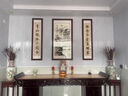 宋禮庭 SOGLYTIN大氣山水畫堂屋中堂掛畫高端農(nóng)村自建房大廳裝飾畫新中式對聯(lián)壁畫 千秋畫韻-A 中間90x180CM+兩邊45x180CM 紅木 曬單實拍圖