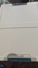 LYNN收納箱 可折疊塑料書箱衣服玩具整理箱40L 藍(lán)白1個裝 曬單實拍圖