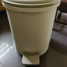 茶花（CHAHUA）塑料垃圾桶家用衛(wèi)生間帶蓋客廳廁所臥室廚房大容量高顏值 1501K 1個裝（棕彩） 曬單實(shí)拍圖