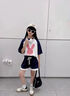 G. DUCKKIDS小黃鴨女童夏季套裝2025新款網(wǎng)紅兒童休閑童裝女中大童洋氣運(yùn)動(dòng)服 TD單兔短褲款-夏-粉 130 cm 曬單實(shí)拍圖