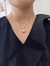 ALLOVE純銀項鏈女十字素鏈無吊墜鎖骨鏈替換素鏈百搭萬能裸鏈條diy飾品 曬單實拍圖