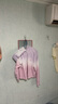 巴布豆女童防曬衣夏季新款兒童防曬服可愛漸變色設(shè)計感帽檐透氣冰涼感 紫漸變 爪印巴布妮硅膠印XS_3 150 曬單實(shí)拍圖
