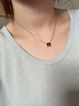 愛馬仕（HERMES）項鏈女Mini Pop H琺瑯吊墜女士玫瑰金鏈條鎖骨鏈送女友節(jié)日送禮 黑色玫瑰金H147992FO03 曬單實拍圖