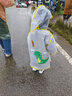魔小宅兒童雨衣男童女童雨披幼兒園寶寶學(xué)生男孩女孩斗篷式透明防水面料 黃色（小恐龍雨衣） M 1件 【建議身高95-105cm】 曬單實拍圖