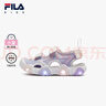 FILA斐樂(lè )兒童童鞋水母涼鞋2025年夏季新款男女小童魔術(shù)貼閃燈鞋 石南紫/樸霧嫩粉-PW 31 曬單實(shí)拍圖