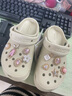 卡駱馳（crocs）卡駱馳厚底云朵洞洞鞋時(shí)尚百搭戶外沙灘鞋女鞋206750 骨白色-2Y2(含智必星) 35 (220mm) 34-35 曬單實(shí)拍圖