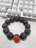 月石緣父親節禮物小葉紫檀手串男士文玩蜜蠟轉運珠貔貅手鏈檀香木質(zhì)盤(pán)玩 【紅瑪瑙】抱球貔貅小葉紫檀手串 曬單實(shí)拍圖