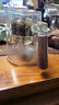 AILUKI日本飄逸杯泡茶壺全玻璃內(nèi)膽家用沏茶過濾按壓式?jīng)_茶器茶水分離泡 【胡桃木雅茗飄逸壺】 800ml 曬單實(shí)拍圖