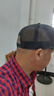 力嘶（RIOREX）帽子男平檐街頭潮牌歐美風(fēng)嘻哈帽平沿帽低調(diào)大頭圍hiphop帽 黑色網(wǎng)眼帽 58cm（57-59cm） 曬單實(shí)拍圖