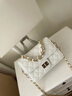 紀詩(shī)哲輕奢品牌包包女包女士單肩包真皮斜挎包送女友老婆生日禮物 白色 曬單實(shí)拍圖