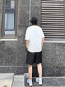 花花公子（PLAYBOY）【兩件裝】短袖t恤男夏季潮牌圓領(lǐng)寬松休閑半袖上衣服 白色+深灰 L 曬單實拍圖