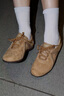 TOOMANYSHOES【吳昕同款】融化焦糖 復(fù)古賽車鞋阿甘鞋跑鞋運動休閑德訓(xùn)鞋女鞋 淺棕 37 曬單實拍圖