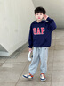Gap男女童2025秋季新款Logo膠印抓絨套頭連帽衫兒童裝衛(wèi)衣829299 海軍藍 130 cm(8-9歲) 亞洲尺碼 曬單實拍圖