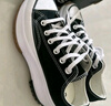 匡威（Converse）官方 Run Star Hike低幫帆布流星厚底鞋黑色168816C 黑色/168816C 38 曬單實(shí)拍圖