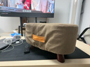 煦凜德國小凳子家用矮凳換鞋凳客廳沙發(fā)腳踏凳肥皂凳小椅子軟包小板凳 橙色 40*28*22cm（提手設(shè)計 寬大坐面） 曬單實拍圖