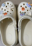 名創(chuàng)優(yōu)品（MINISO）洞洞鞋男女夏季外穿涼鞋防滑厚底踩屎感包頭涼拖鞋 白色+海洋星星 曬單實(shí)拍圖