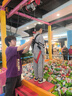 G.DUCKKIDS兒童童裝男童秋裝運(yùn)動(dòng)長(zhǎng)袖開(kāi)衫套裝潮新款中大童春秋款時(shí)髦帥氣 線條灰色套裝 150 建議身高1.3-1.4米 曬單實(shí)拍圖