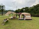 潮走德國品質(zhì)帳篷戶外野營過夜露營兩室一廳防雨防曬雙層加厚可多人 3-5人單個帳篷兩室1廳【云霧灰】 曬單實拍圖