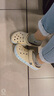 crocs卡駱馳洞洞鞋貝雅卡駱班輕便耐磨一腳蹬休閑鞋|205089 冬日白/彩色-1LI 39 (240mm) 曬單實(shí)拍圖
