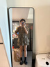 DZZIT地素半身裙2025夏季新款貓咪滿印塔克打褶設(shè)計短裙女3J2S2186O 淺綠色 M 曬單實拍圖