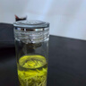 水宜生單層玻璃杯純鈦弱堿耐高溫泡茶杯便攜高硼硅高檔富氫杯子水杯男士 中號410ml 禮盒裝 曬單實拍圖