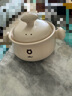 小熊（Bear）砂鍋 白墩墩煲仔飯燉鍋耐高溫不開裂 1.8L小沙鍋 煲湯陶瓷鍋 曬單實(shí)拍圖