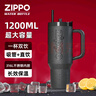 ZIPPO保溫杯大容量不銹鋼水杯男女生高顏值冰霸杯學(xué)生雙飲杯 曬單實(shí)拍圖