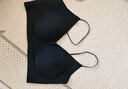 草本初色內(nèi)衣女小胸聚攏無鋼圈山茶花香氛文胸罩 夢境黑 M 【90-110斤】 曬單實拍圖