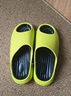 XGGC潮流拖鞋男士夏季戶(hù)外穿運動(dòng)耐磨厚底防滑涼拖鞋男款 熒光綠40-41 曬單實(shí)拍圖