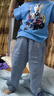 左西男中大童夏季牛仔褲兒童防蚊褲2025男孩夏裝長(cháng)褲子 淺牛仔色 110 曬單實(shí)拍圖