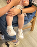 江博士學(xué)步鞋步前鞋春夏女童幼兒涼鞋兒童鞋2B13A1017CW米/藍(lán)21碼 曬單實(shí)拍圖