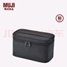 無印良品（MUJI）錦綸 手提化妝包 黑色 收納包家用旅行 曬單實(shí)拍圖