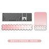KPTE【輕云漸變】鍵盤手托鼠標(biāo)墊鼠標(biāo)護(hù)手腕托滑鼠墊子女生硅膠防滑【套裝-櫻花粉】 曬單實(shí)拍圖