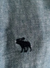 ABERCROMBIE & FITCH【李現(xiàn)同款】男裝25春夏美式經(jīng)典小麋鹿亞麻混紡襯衫KI125-5085 藍(lán)色 L (180/108A) 曬單實(shí)拍圖