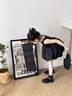 FIDQIOG品牌夏季韓版女童露背蓬蓬裙寶寶洋氣小黑裙 黑色 100 cm 曬單實(shí)拍圖