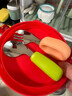 OQB德國寶寶自主進食勺子嬰幼兒學吃飯專用不銹鋼短柄叉勺兒童餐具套 小恐龍綠-單勺_【帶收納盒】 曬單實拍圖