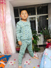 WVSV男女童秋冬款青少年胖童純棉保暖內(nèi)衣套裝中大童加肥加大秋衣秋褲 藏青色 套裝七星 130 130cm 男款沒有130碼 曬單實(shí)拍圖