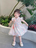 G.DUCKKIDS小黃鴨童裝女童裙子夏季兒童連衣裙女孩子中國風(fēng)漢服裙旗袍A字裙 粉色 130 尺碼7~8歲【120-130cm】cm 曬單實(shí)拍圖