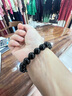 石玥珠寶精品10mm烏金天然黑曜石手串本命年轉(zhuǎn)運(yùn)珠佛珠水晶手鏈男女士款 曬單實(shí)拍圖
