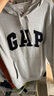 Gap男女裝2025春季新款貼布繡logo連帽衫衛(wèi)衣經(jīng)典上衣美版 灰色 868453 XS 美碼 S亞洲碼175/88A 曬單實拍圖