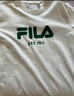 FILA 斐樂(lè)官方男女同款針織T恤2025年夏季純棉寬松休閑情侶短袖t恤 曬單實(shí)拍圖