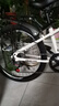 飛鴿兒童自行車(chē)6-8-10-12歲青少年自行車(chē)學(xué)生12到18歲變速山地自行車(chē) 變速|(zhì)白色|輻條輪|升級后座挎包 24寸【建議身高155-170】 曬單實(shí)拍圖