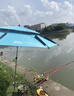 一帆精工2024年新款遮光釣魚(yú)傘2.2米防雨釣魚(yú)遮陽(yáng)傘雙層釣傘雨傘 2.2米 極光藍 曬單實(shí)拍圖